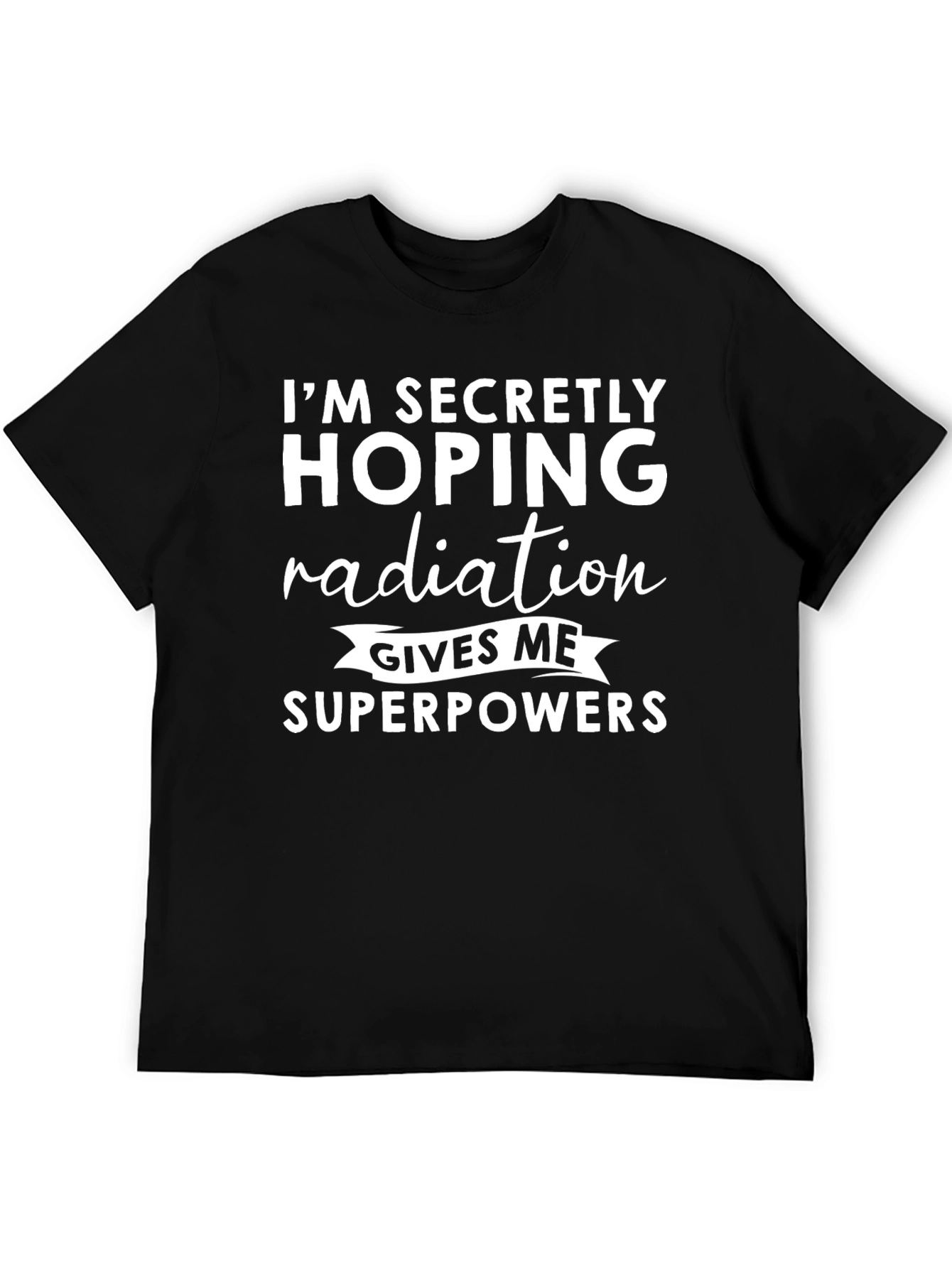 Radiation Superpowers Graphic Tee - Novelty T-Shirt