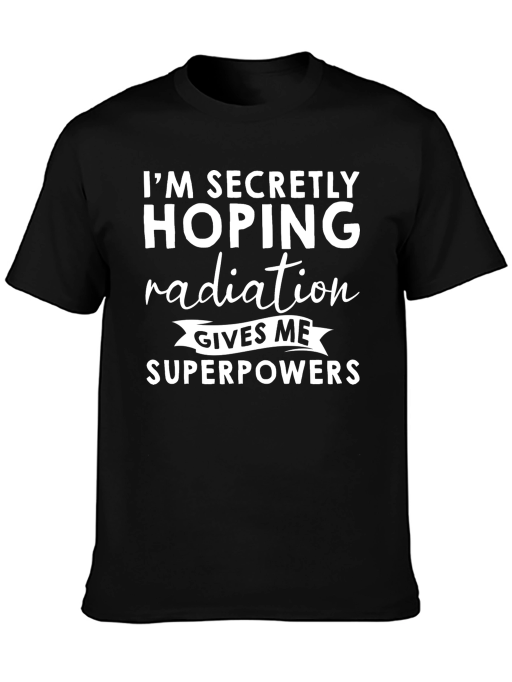 Radiation Superpowers Graphic Tee - Novelty T-Shirt
