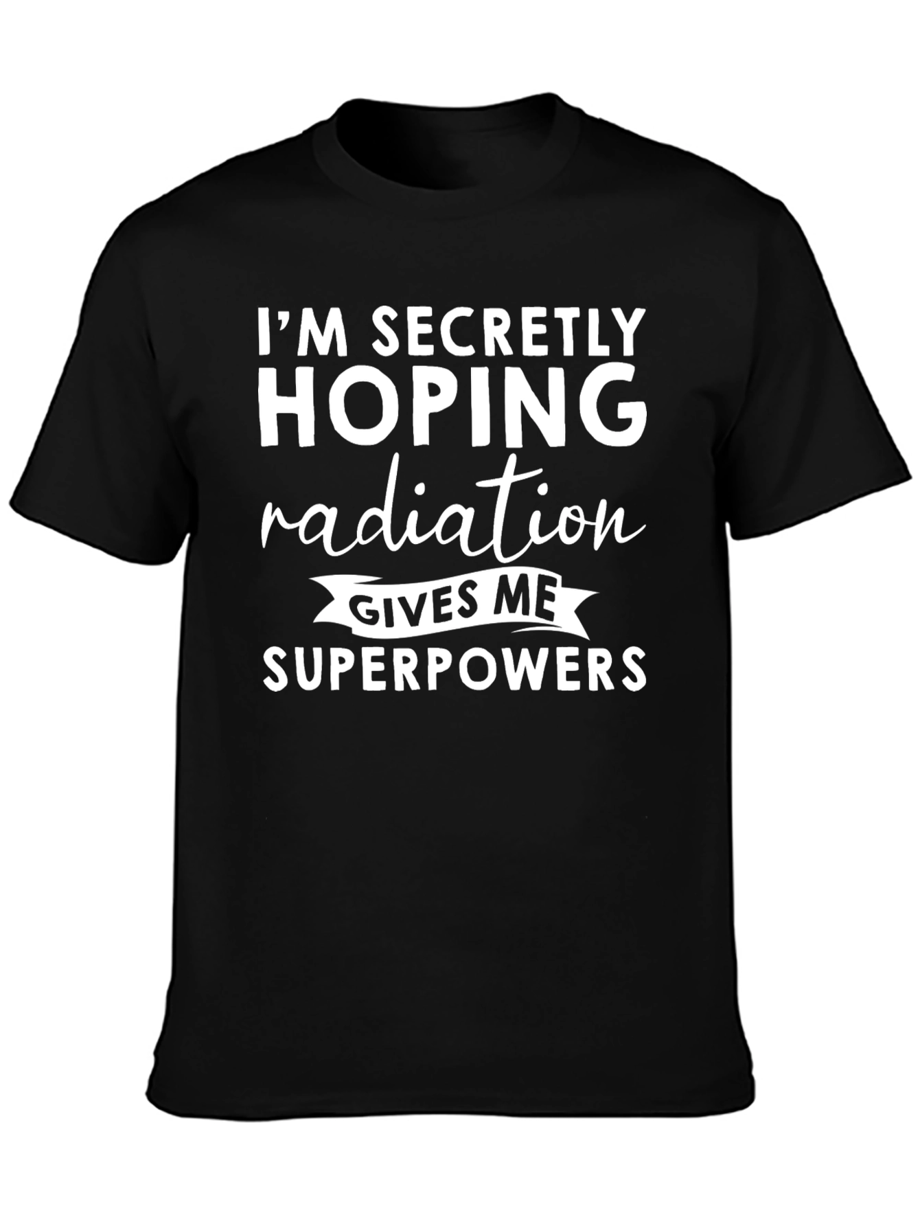 Radiation Superpowers Graphic Tee - Novelty T-Shirt