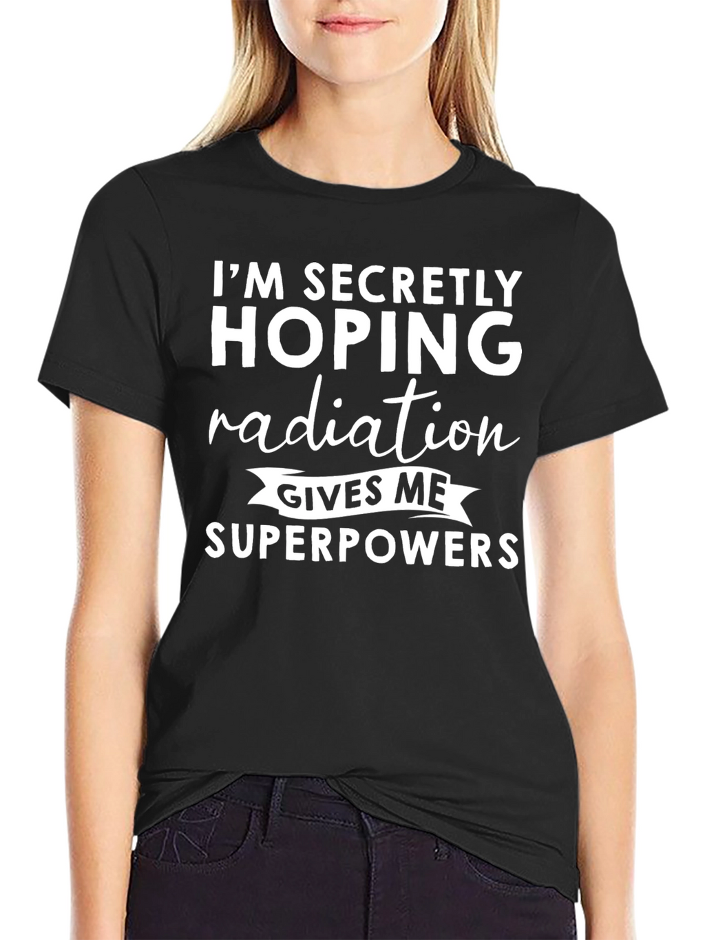 Radiation Superpowers Graphic Tee - Novelty T-Shirt