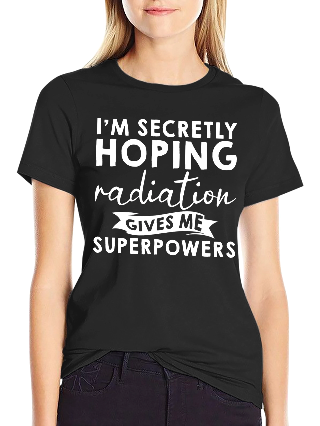 Radiation Superpowers Graphic Tee - Novelty T-Shirt