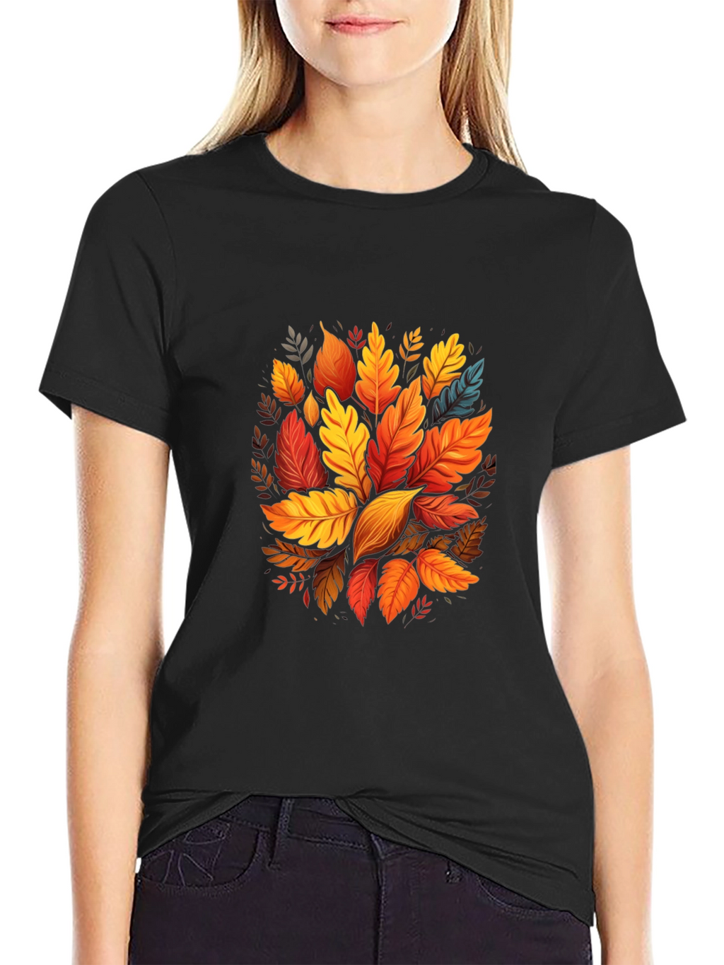 Autumn Leaves Graphic Tee - Stylish Fall Fashion