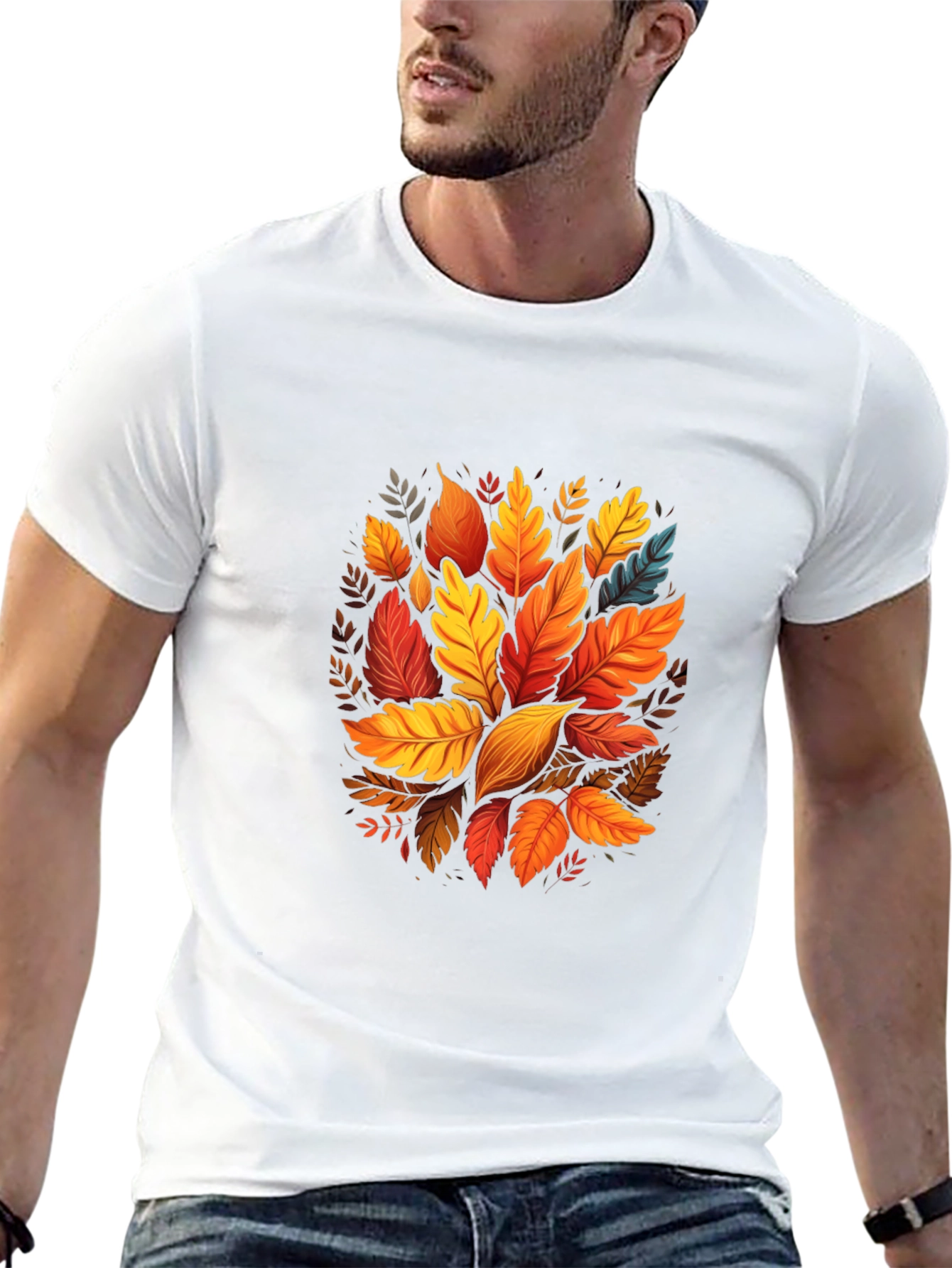 Autumn Leaves Graphic Tee - Stylish Fall Fashion