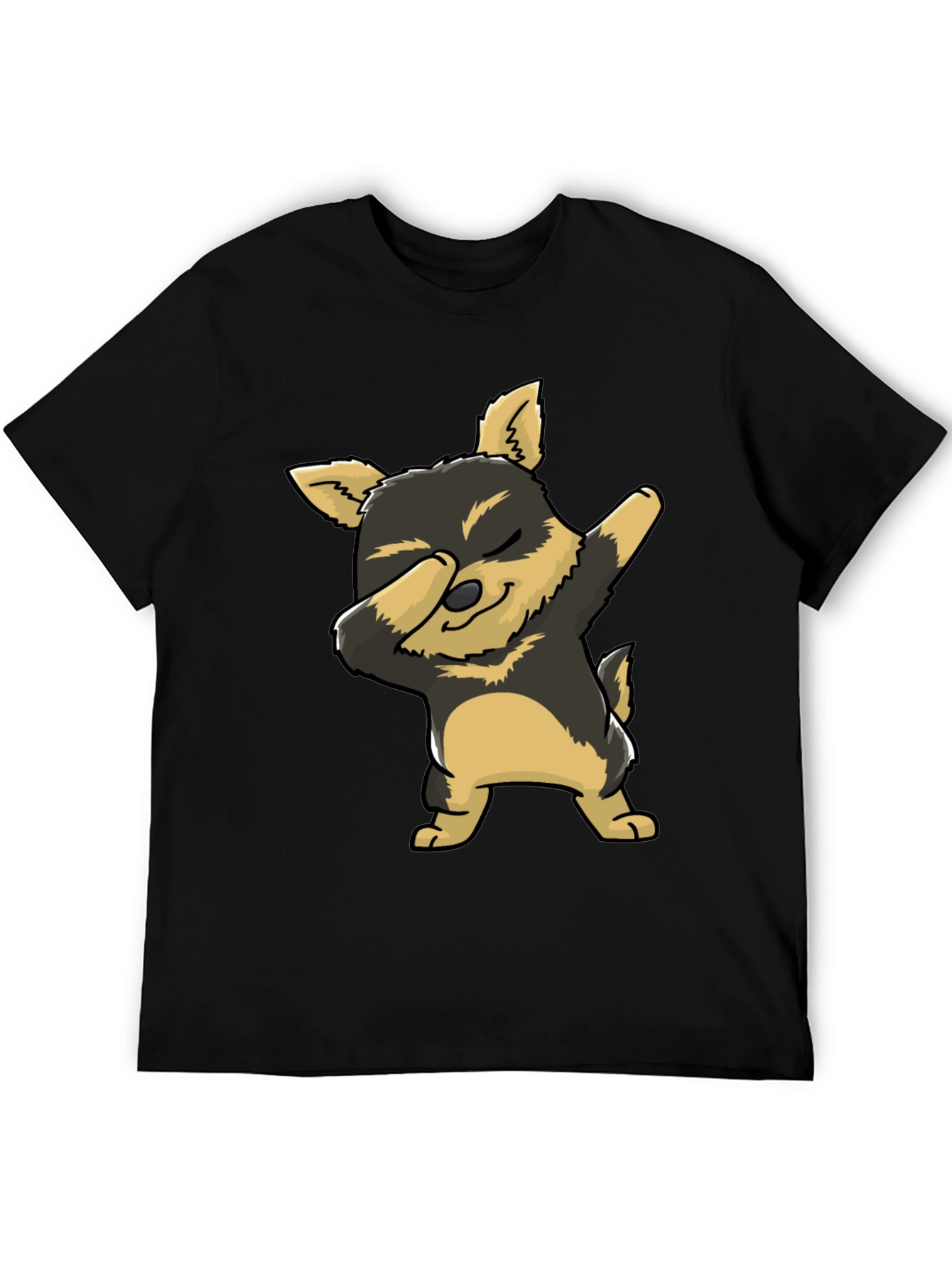 Dabbing Dog Graphic Tee - Cute Cartoon Dog T-Shirt