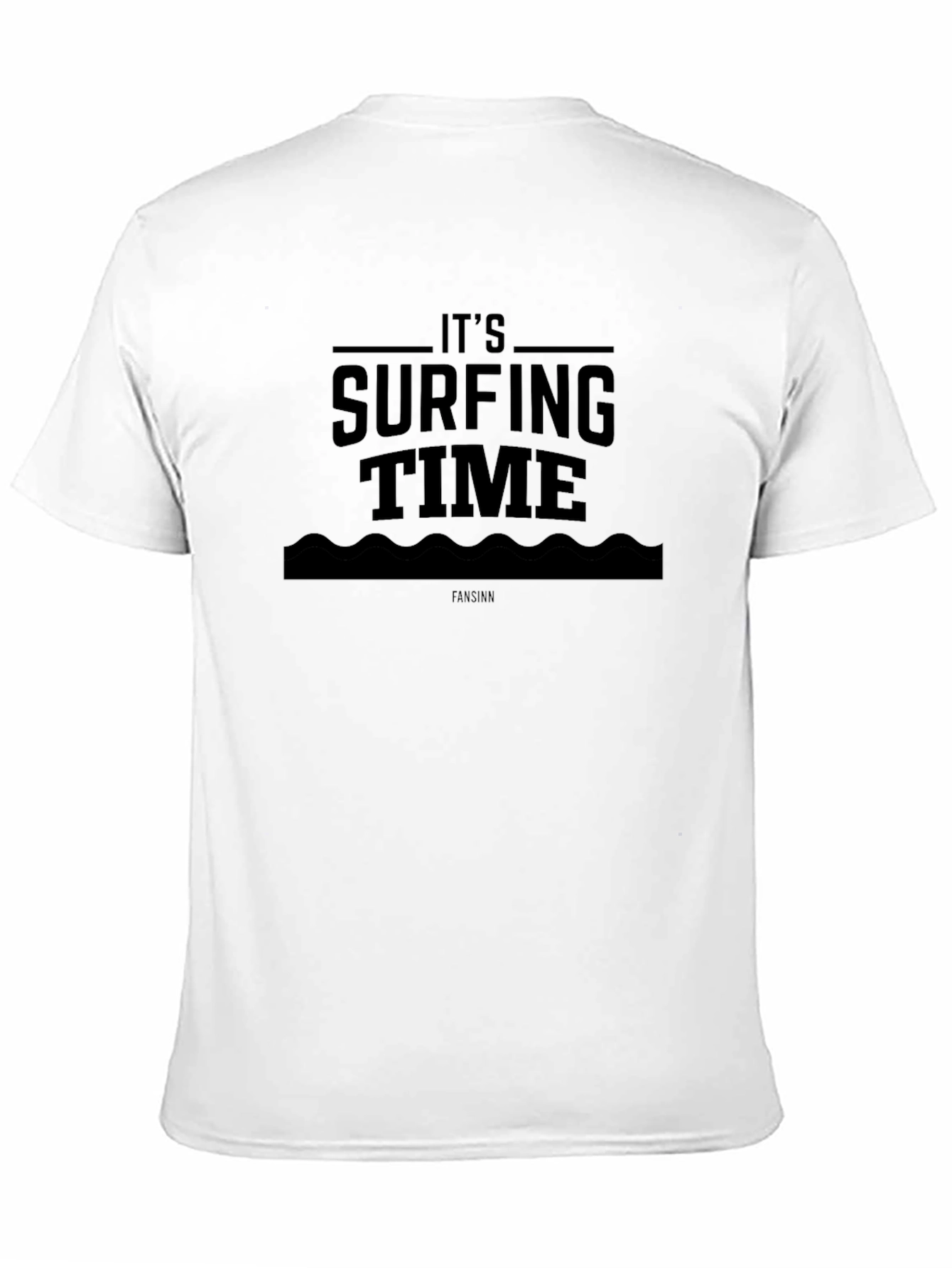 Its Surfing Time Black T-Shirt