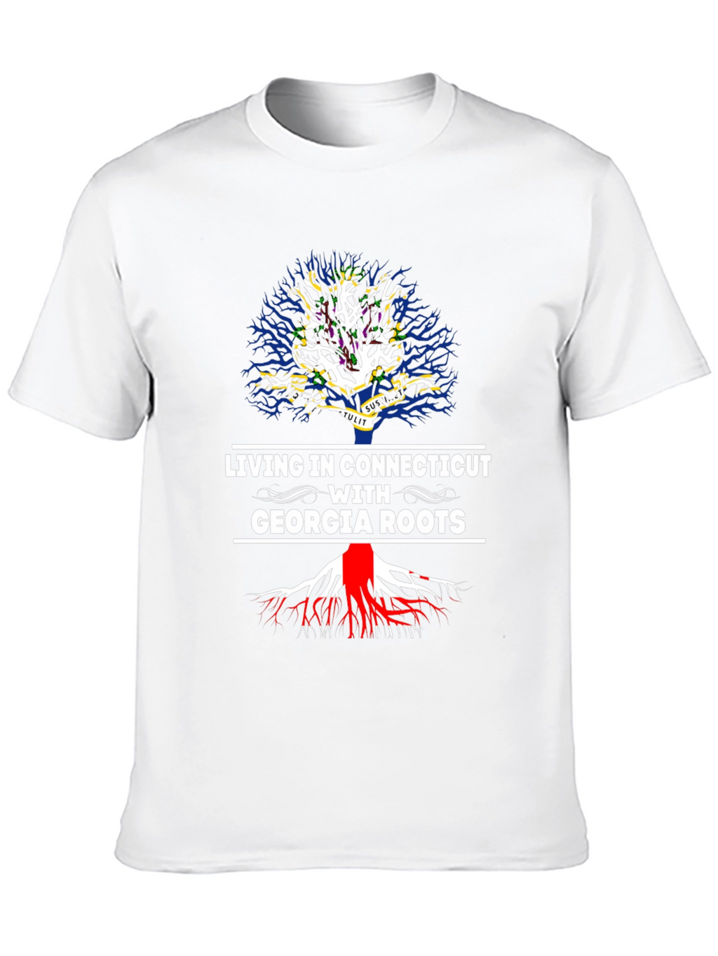 Living in Connecticut with Georgia Roots T-Shirt