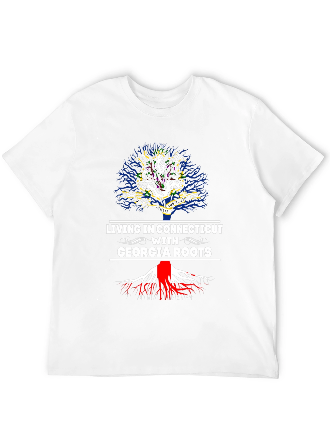 Living in Connecticut with Georgia Roots T-Shirt