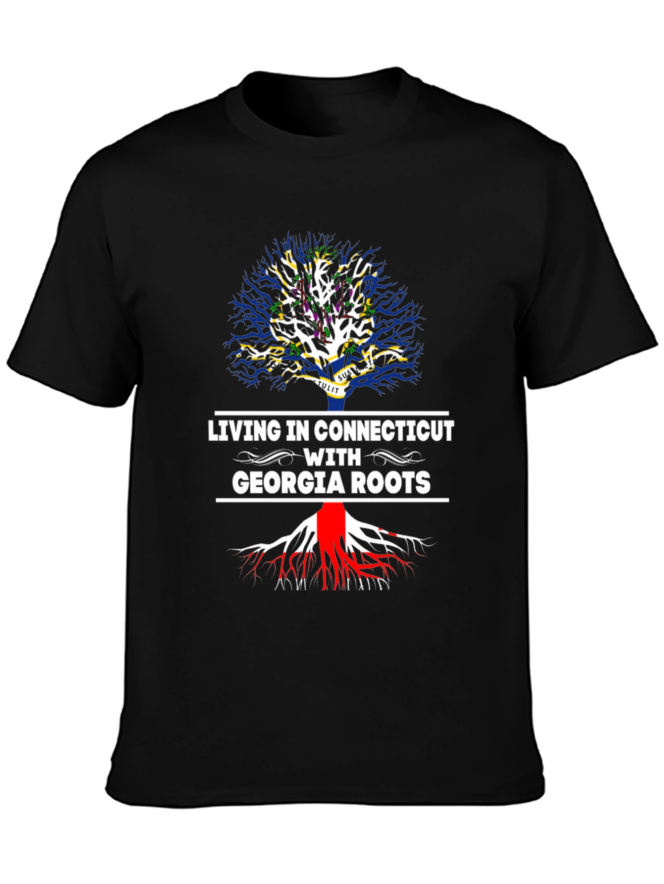Living in Connecticut with Georgia Roots T-Shirt