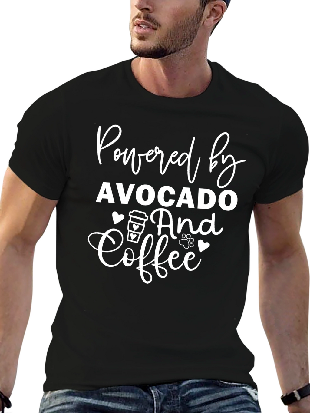 Avocado and Coffee Powered T-Shirt