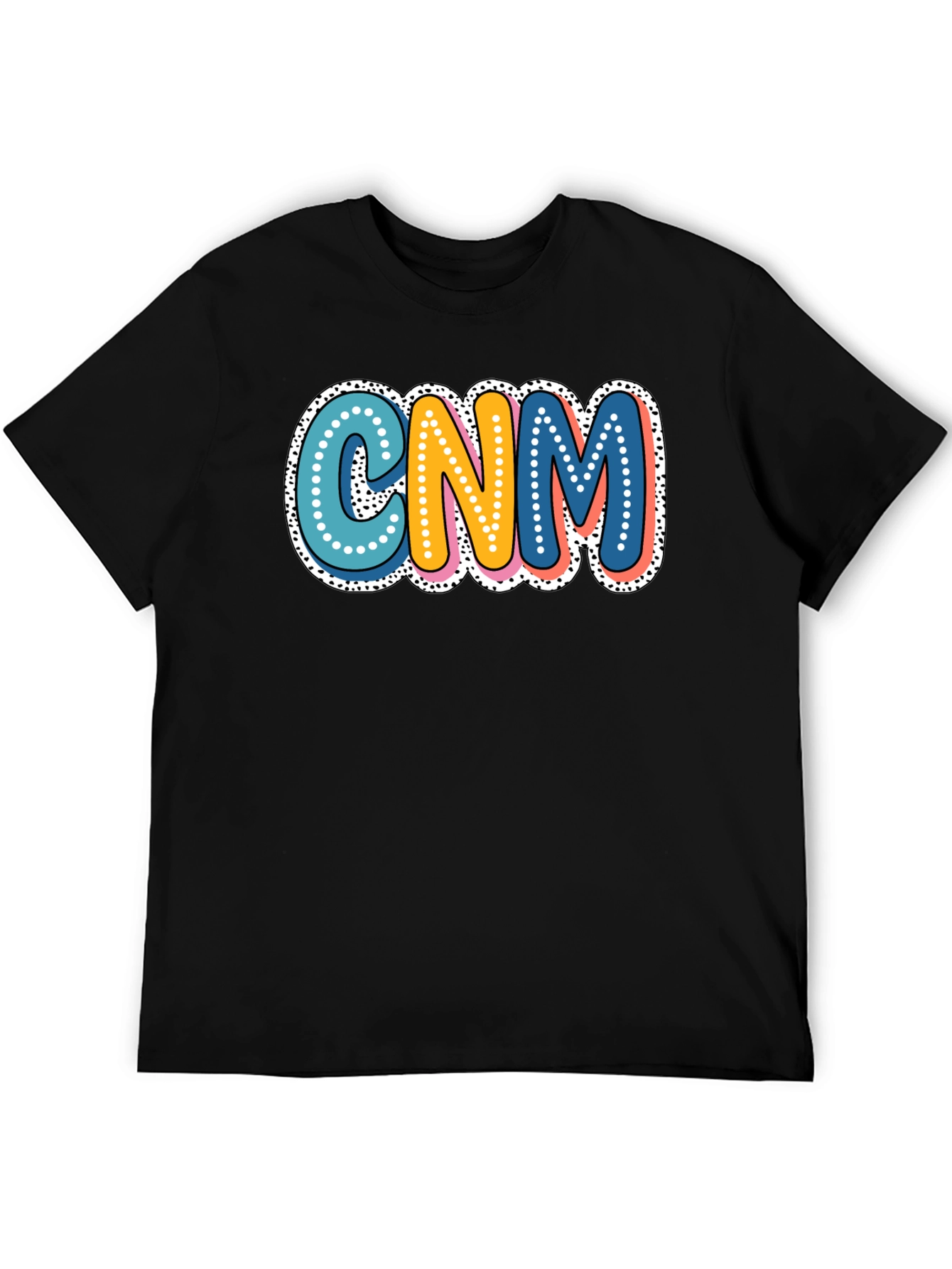 CNM Colorful Bubble Letter Tee