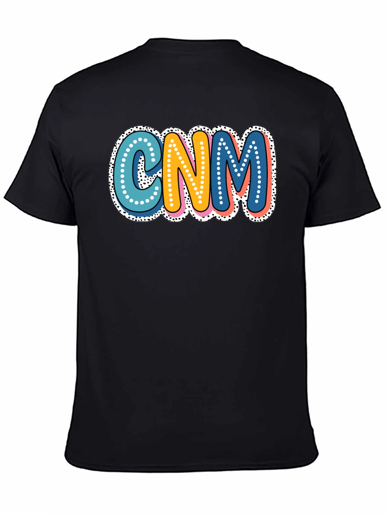 CNM Colorful Bubble Letter Tee