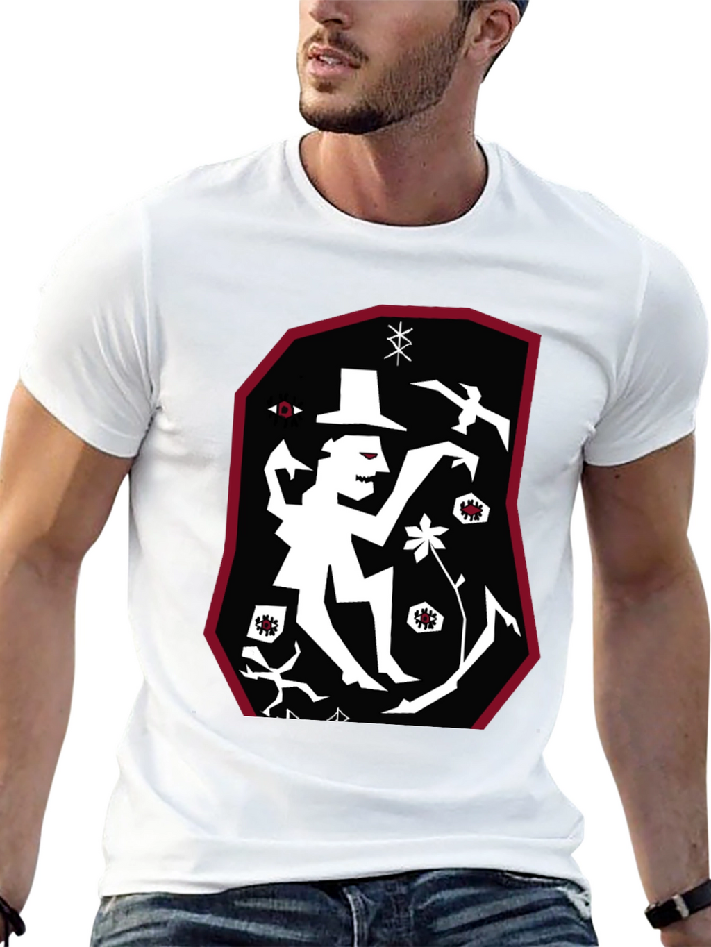 Unique Graphic Print T-Shirt - Eye-Catching Design