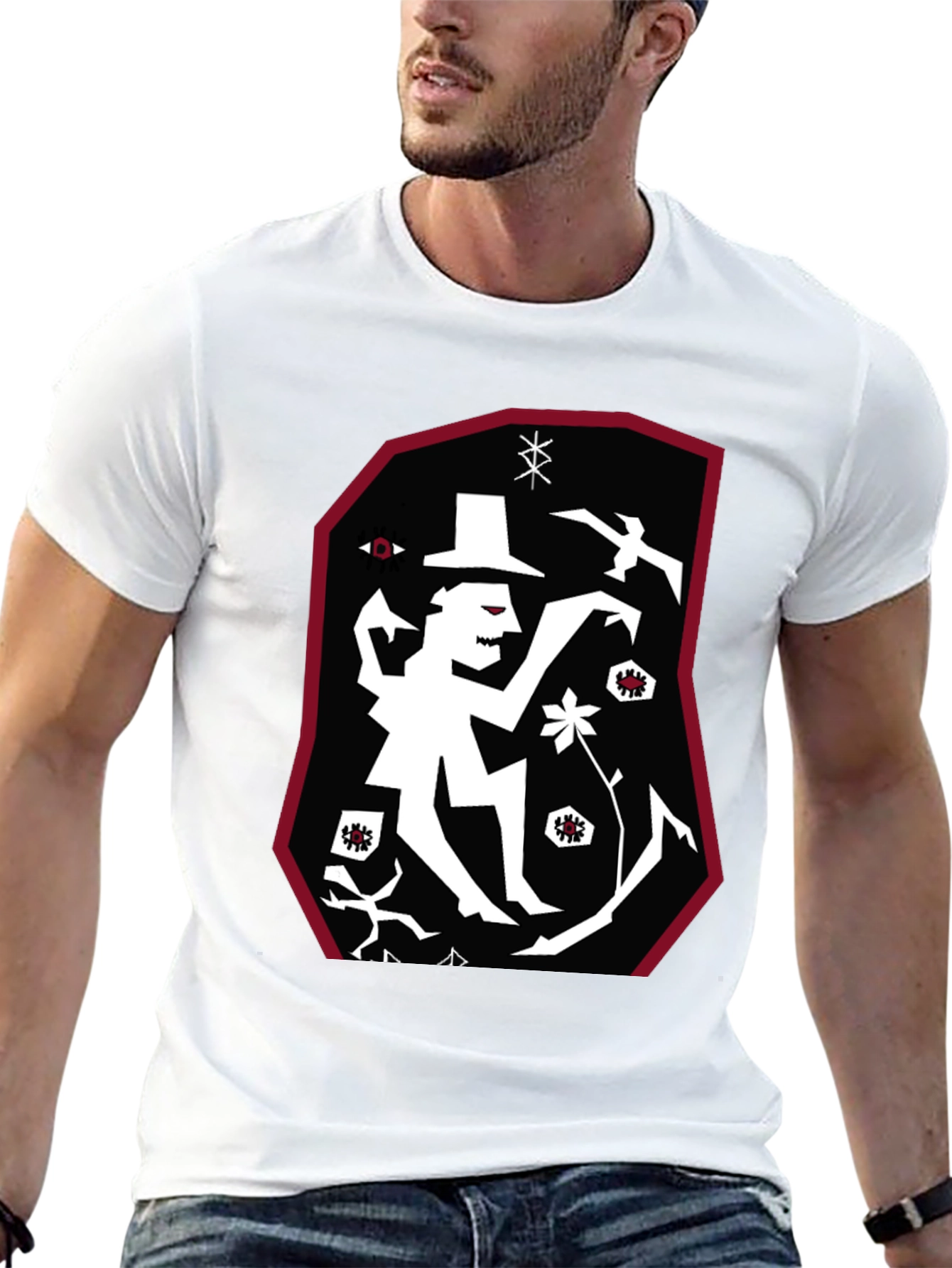 Unique Graphic Print T-Shirt - Eye-Catching Design