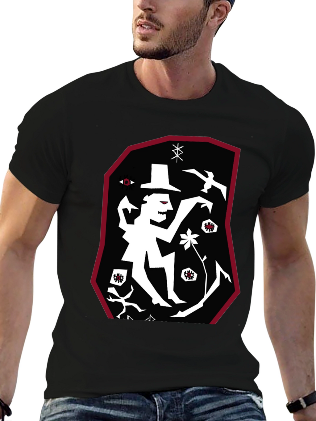 Unique Graphic Print T-Shirt - Eye-Catching Design