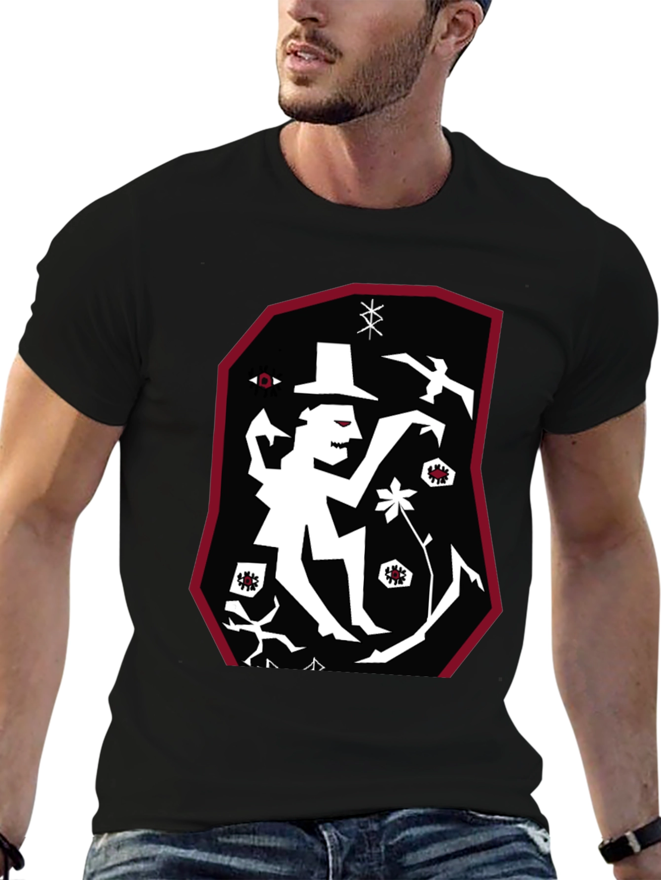Unique Graphic Print T-Shirt - Eye-Catching Design