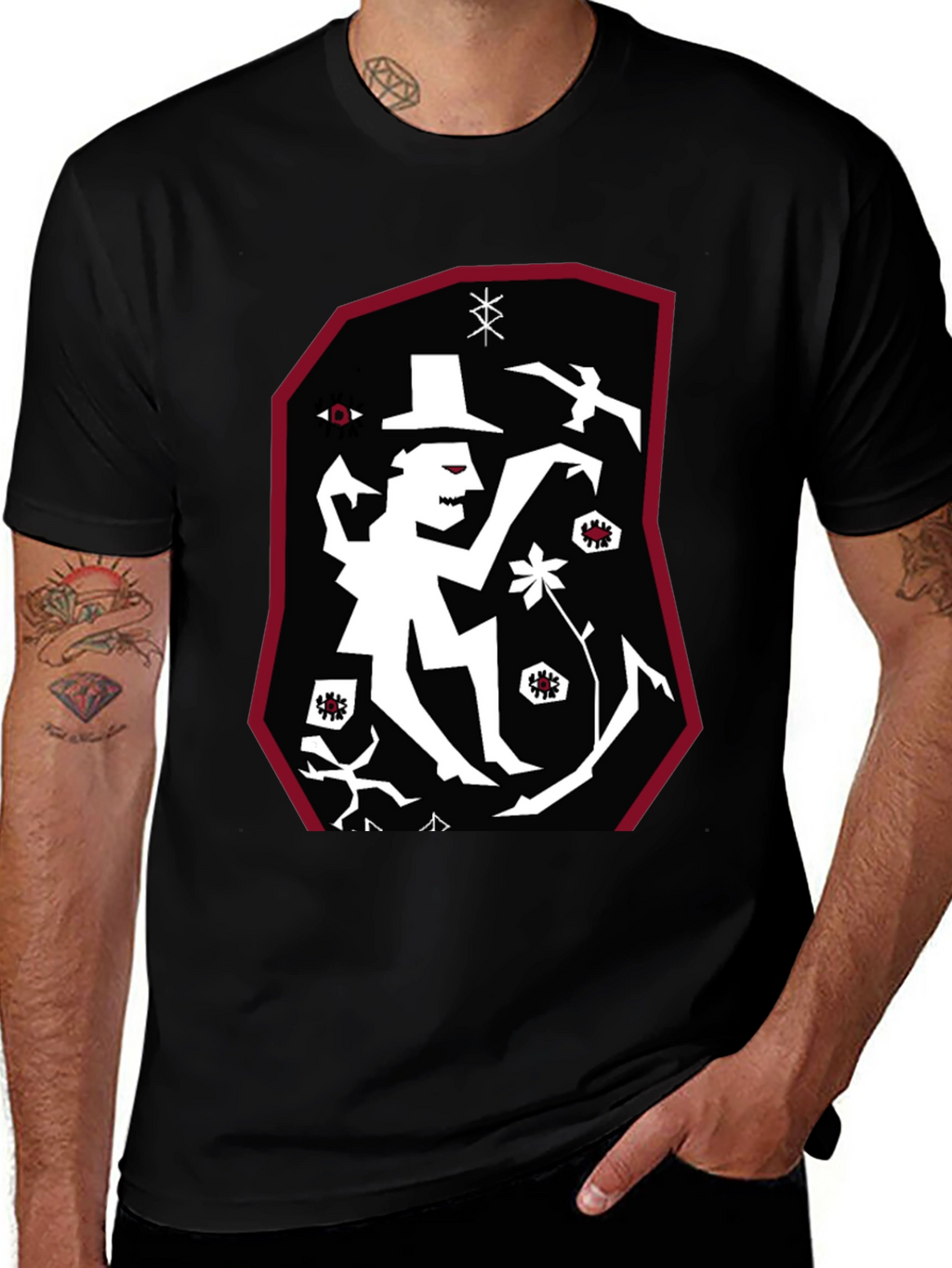 Unique Graphic Print T-Shirt - Eye-Catching Design