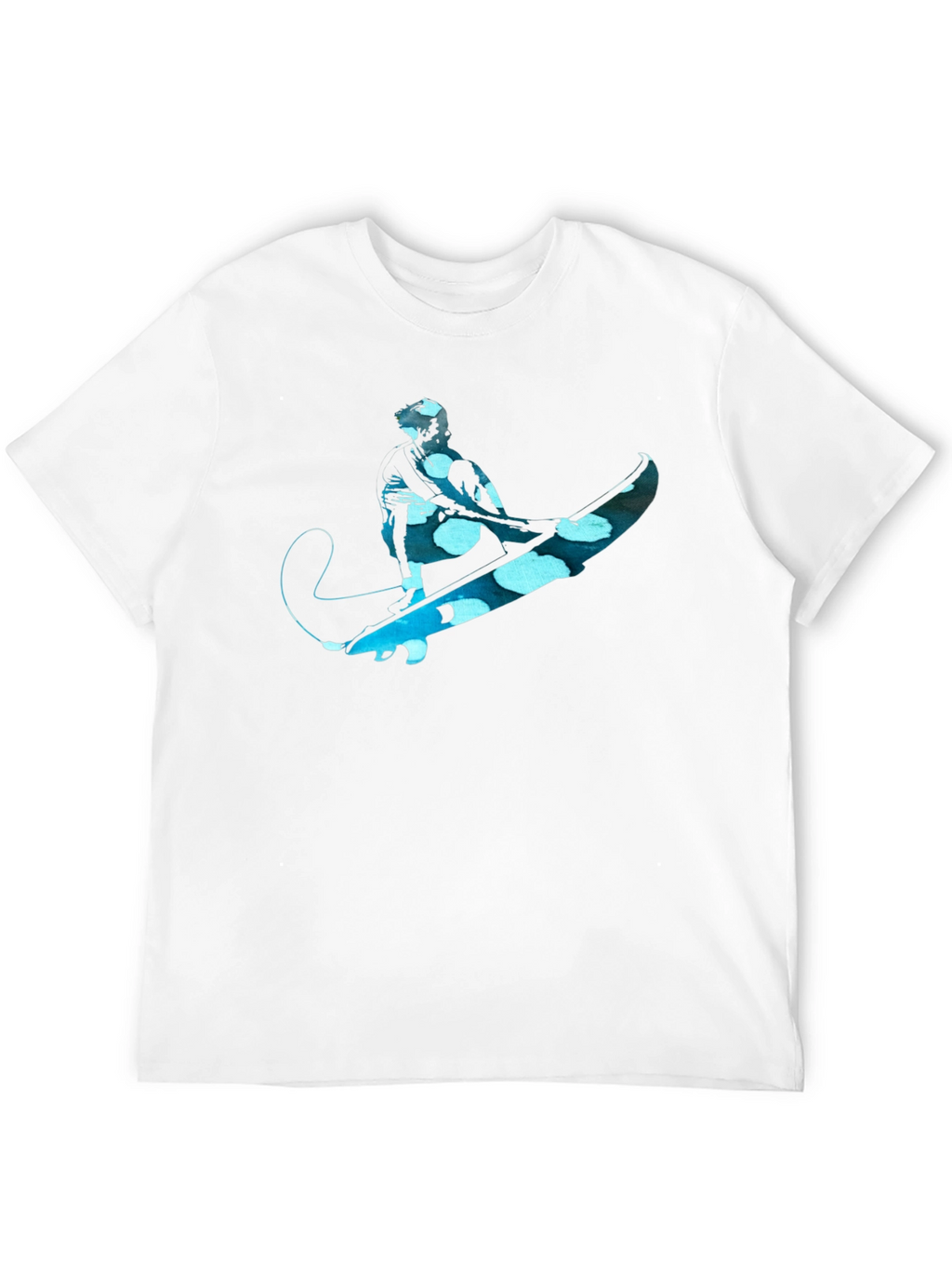 Surfer Graphic Tee - Black Cotton Comfort