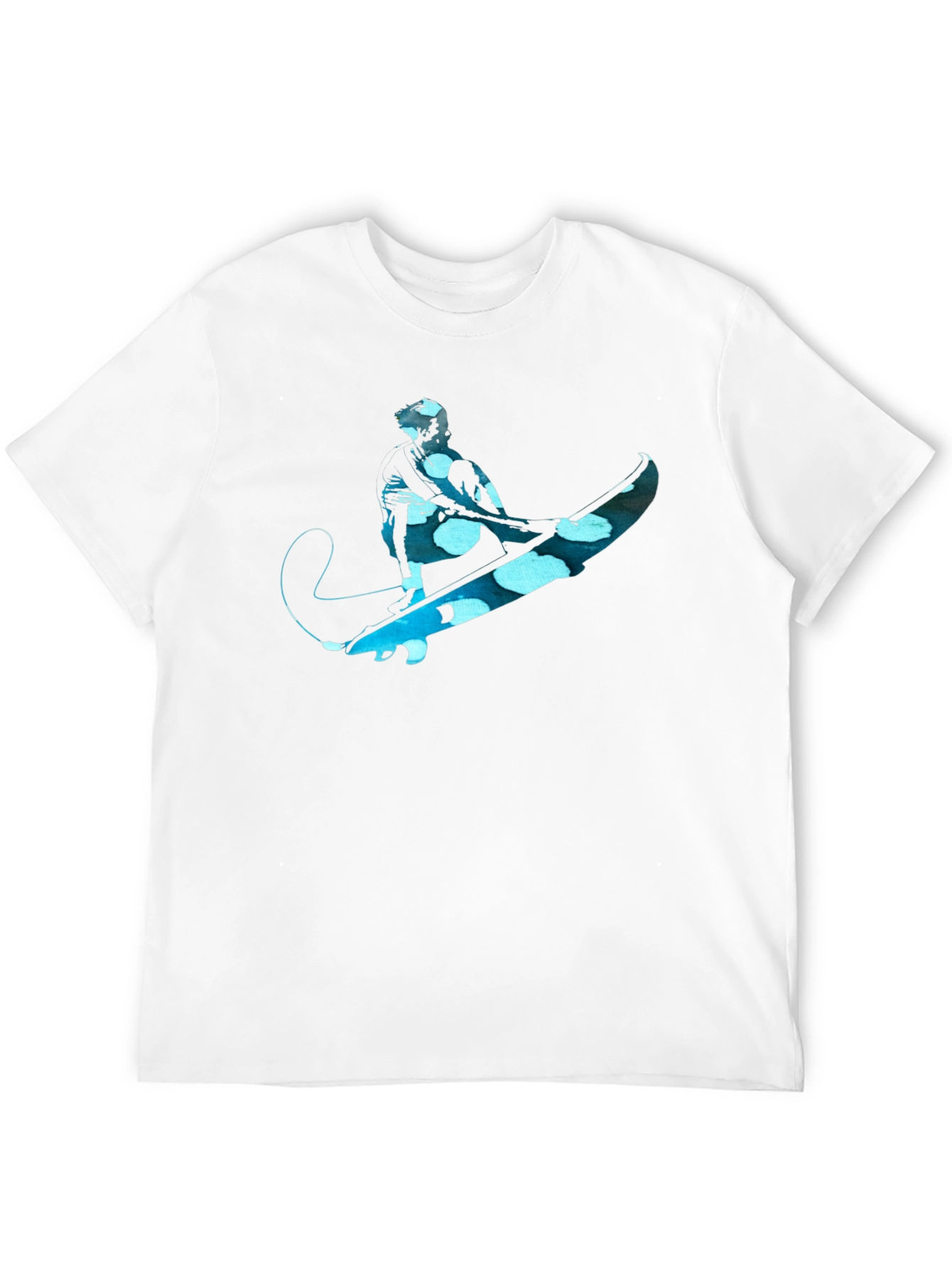 Surfer Graphic Tee - Black Cotton Comfort