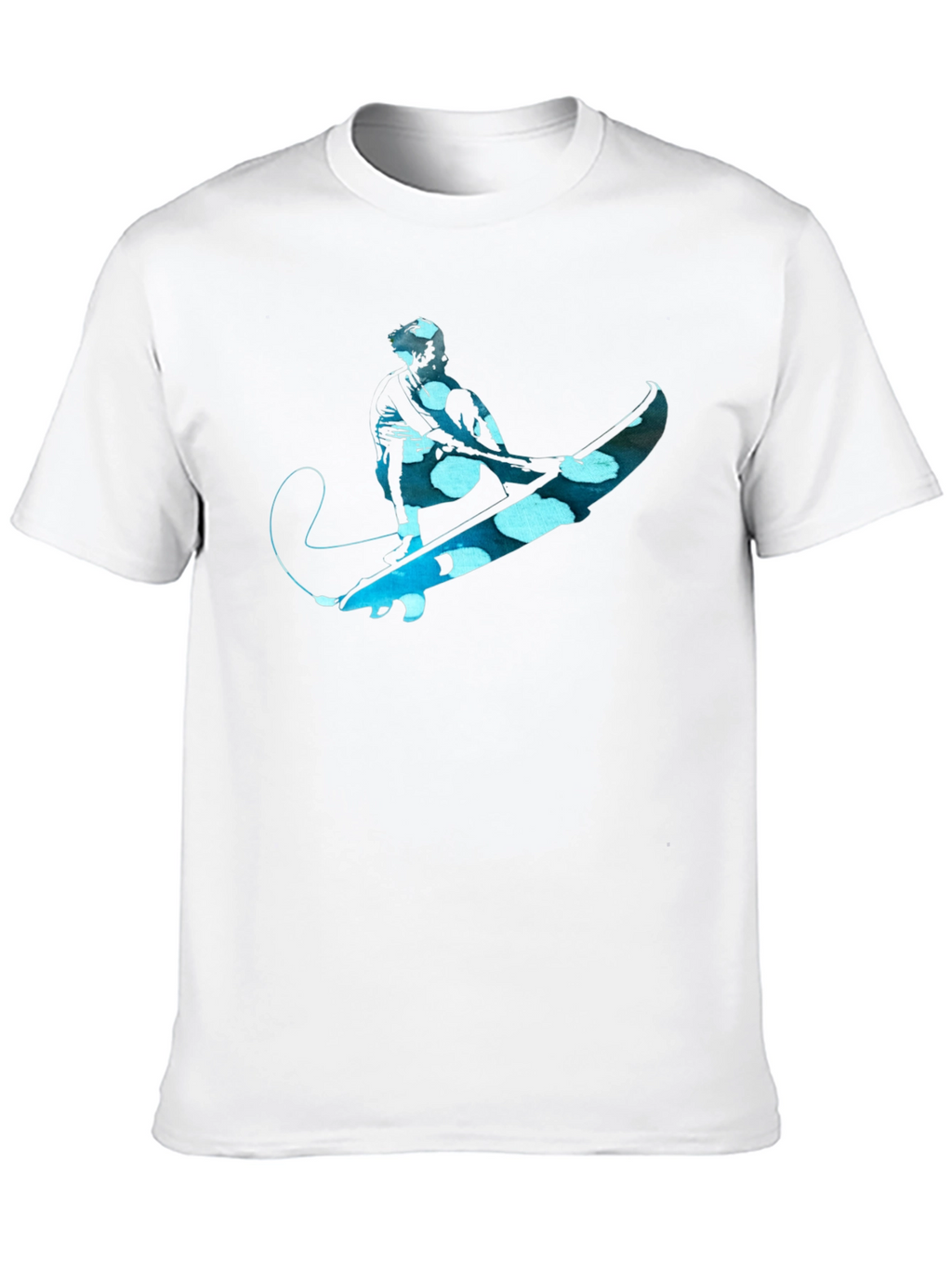 Surfer Graphic Tee - Black Cotton Comfort