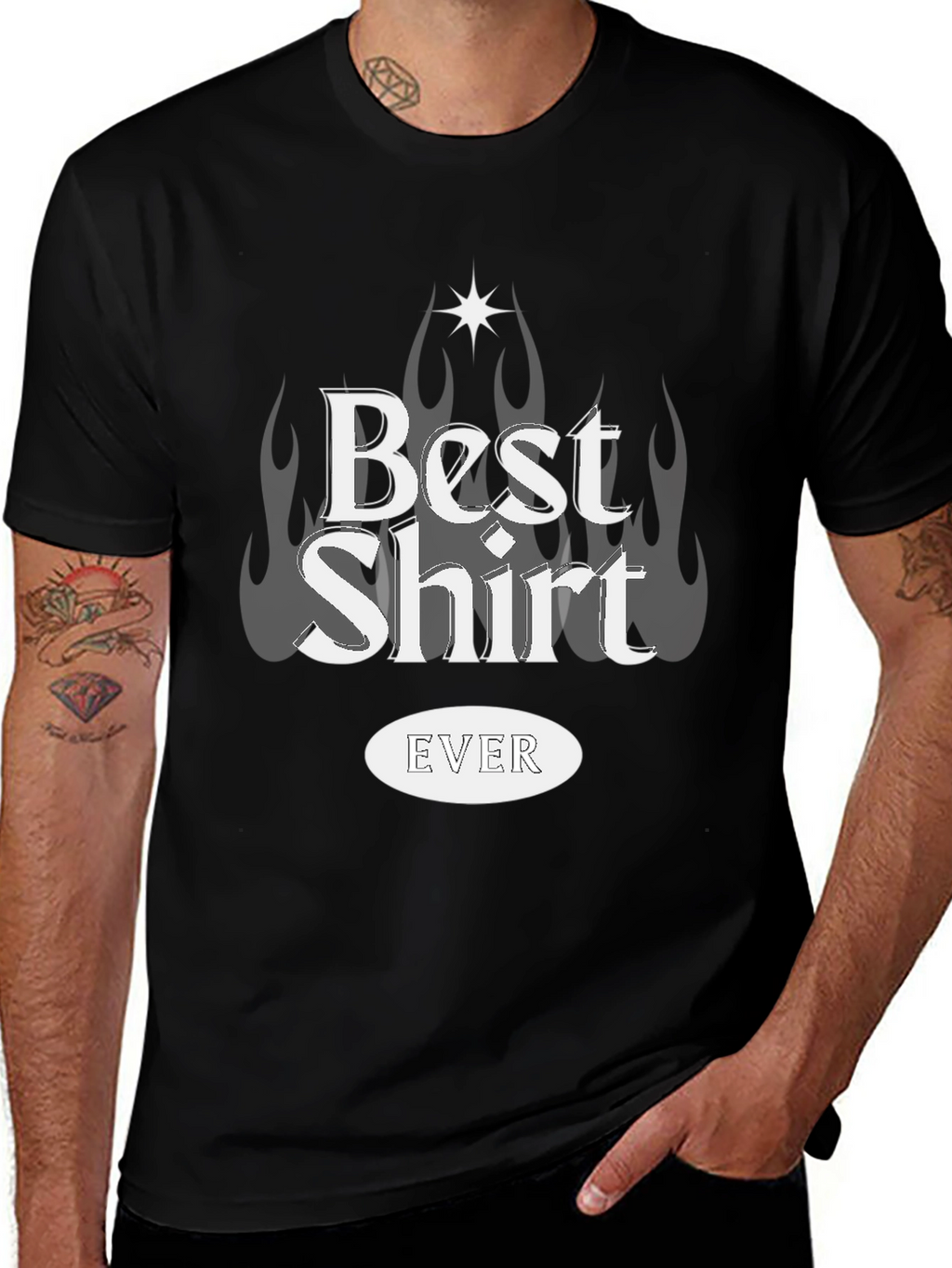 Best Shirt Ever - Graphic Print T-Shirt