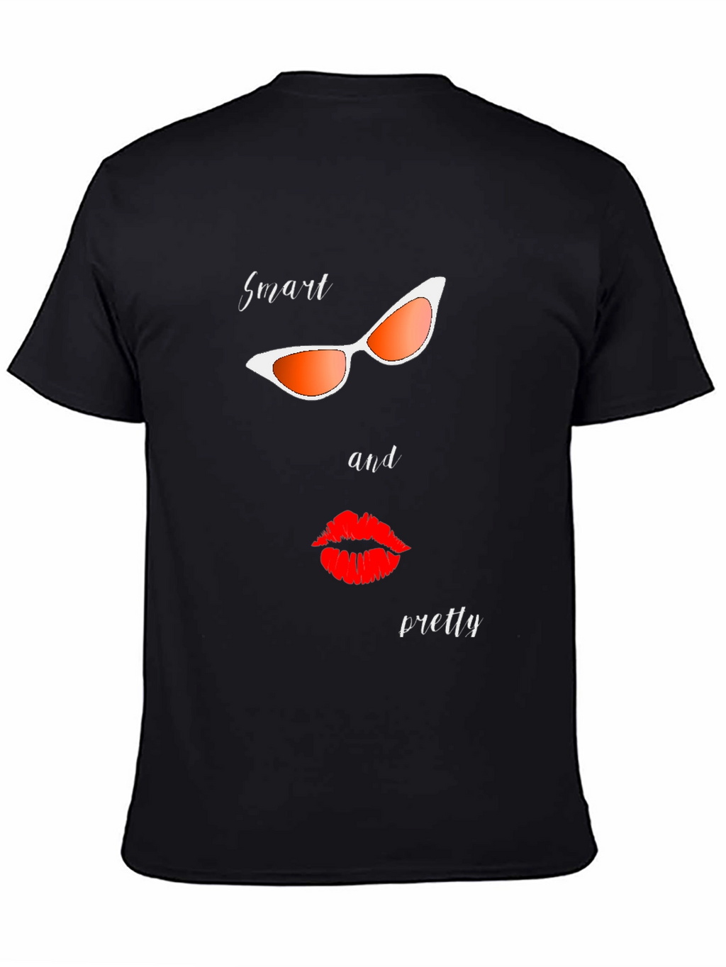 Smart & Pretty Graphic Tee - Stylish Black T-Shirt