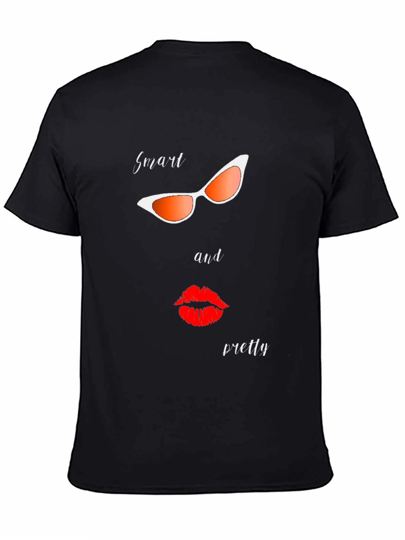 Smart & Pretty Graphic Tee - Stylish Black T-Shirt