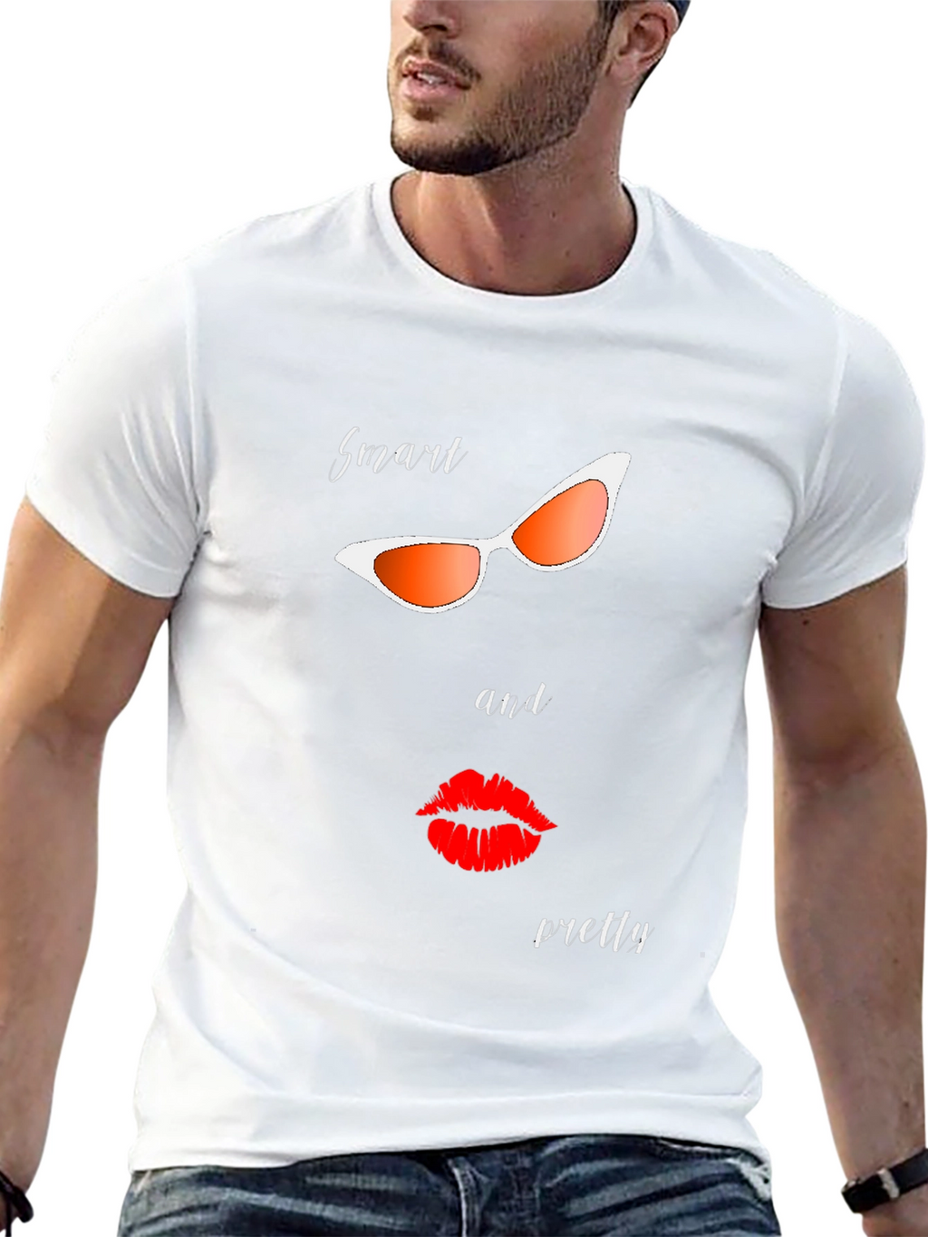 Smart & Pretty Graphic Tee - Stylish Black T-Shirt