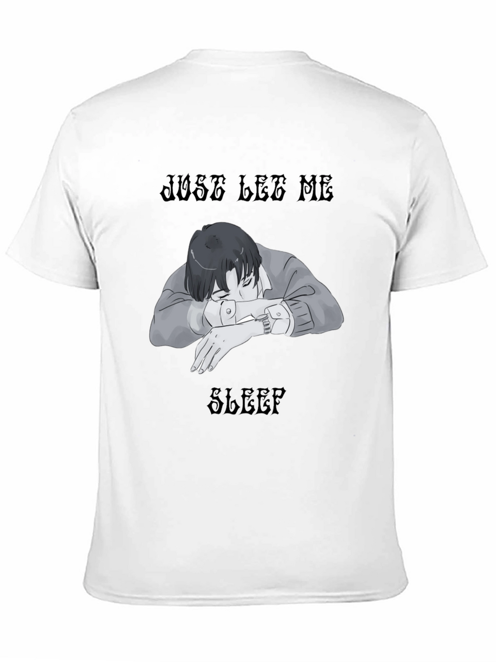 Just Let Me Sleep Black T-Shirt