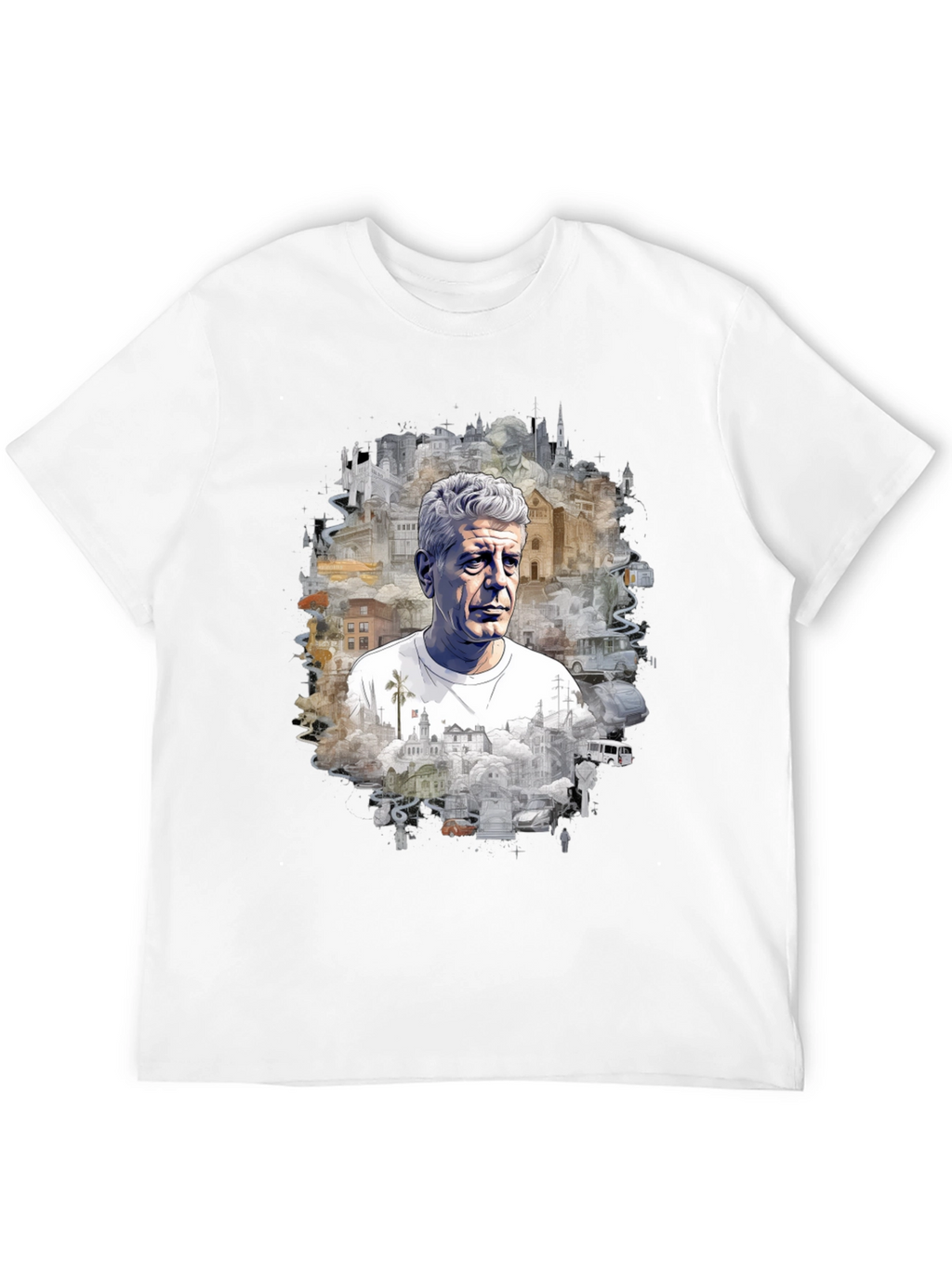 Anthony Bourdain Travel Graphic T-Shirt