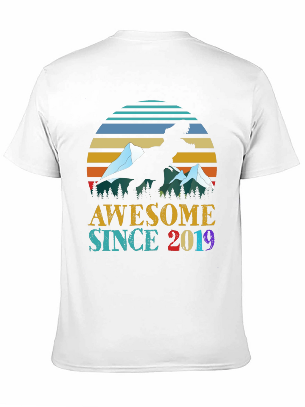 Awesome Since 2019 Dinosaur Graphic Tee