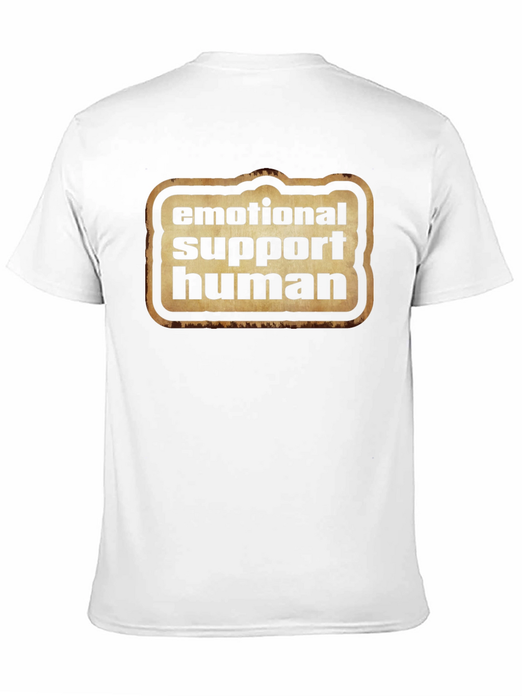 Emotional Support Human Graphic Tee - Black