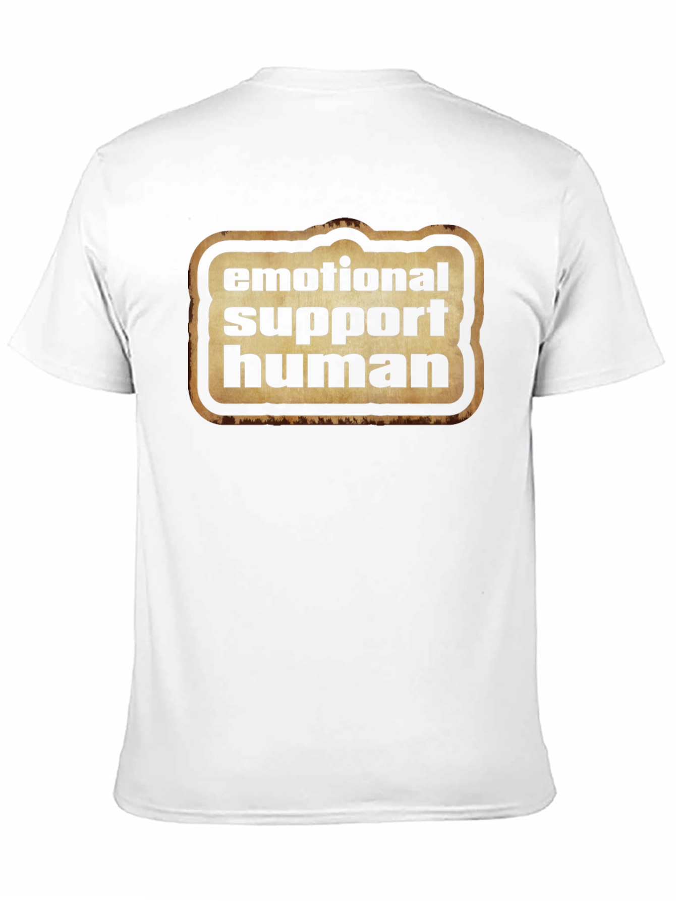 Emotional Support Human Graphic Tee - Black