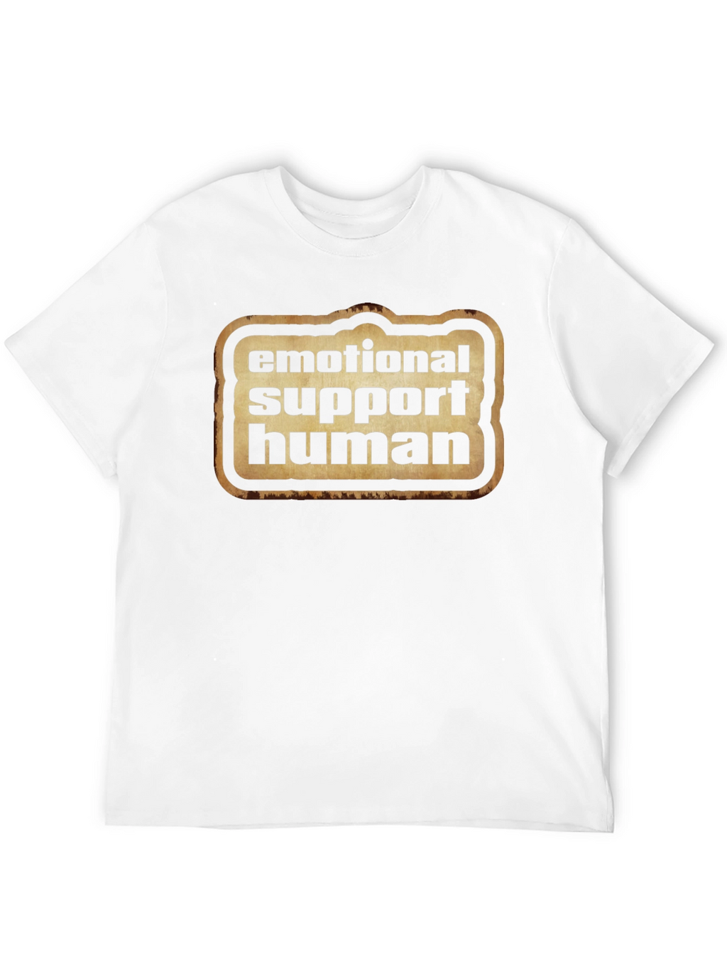 Emotional Support Human Graphic Tee - Black