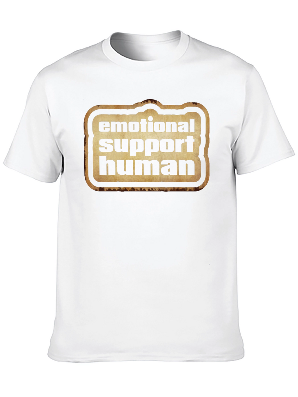 Emotional Support Human Graphic Tee - Black