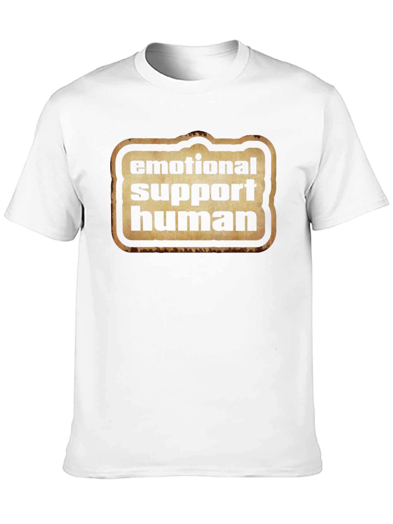 Emotional Support Human Graphic Tee - Black