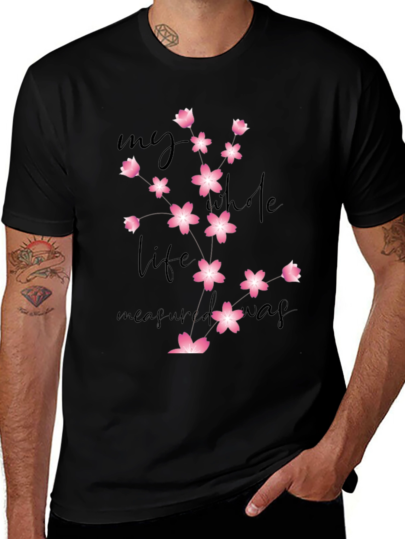 Floral Graphic Tee: My Whole Life Measured