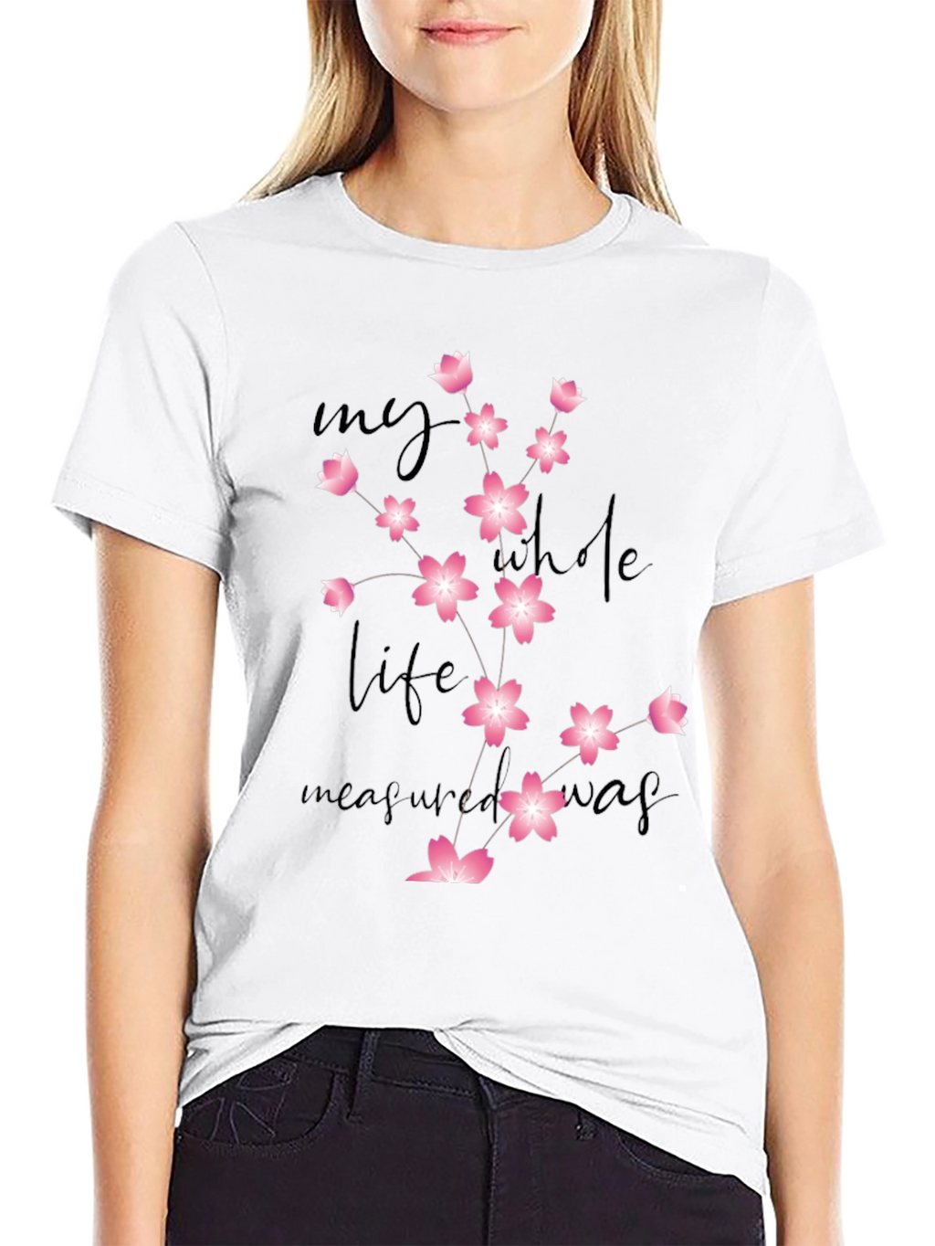 Floral Graphic Tee: My Whole Life Measured