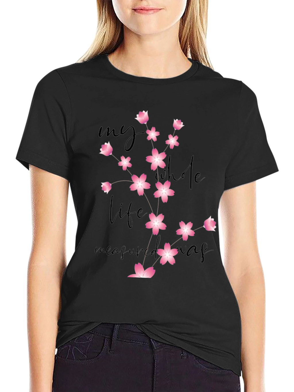 Floral Graphic Tee: My Whole Life Measured