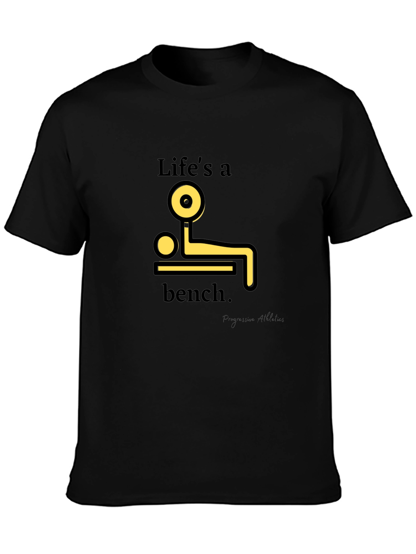 Lifes a Bench T-Shirt - Black Graphic Tee