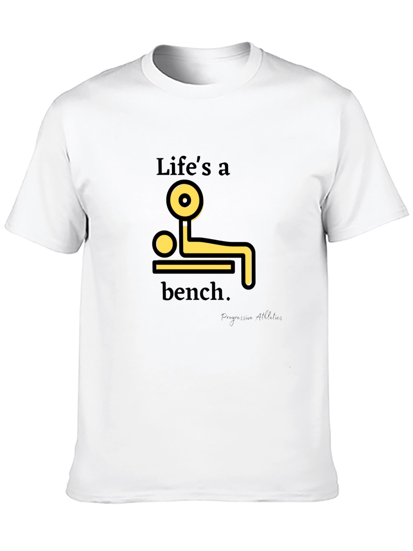 Lifes a Bench T-Shirt - Black Graphic Tee