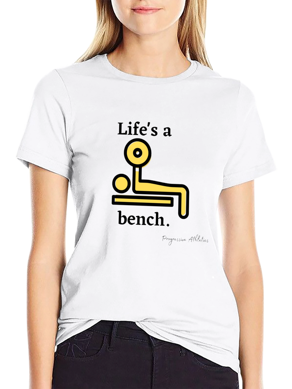 Lifes a Bench T-Shirt - Black Graphic Tee