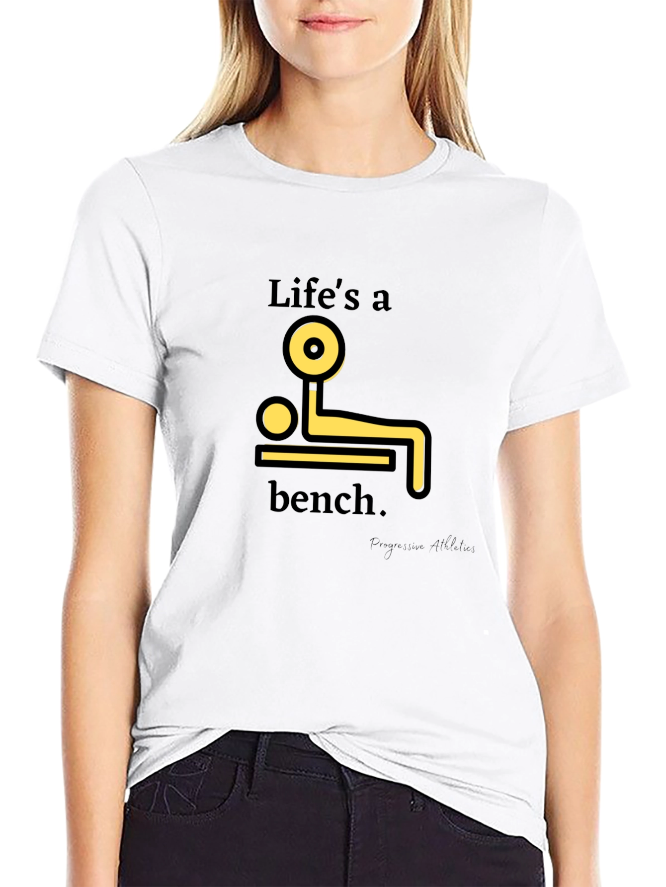 Lifes a Bench T-Shirt - Black Graphic Tee