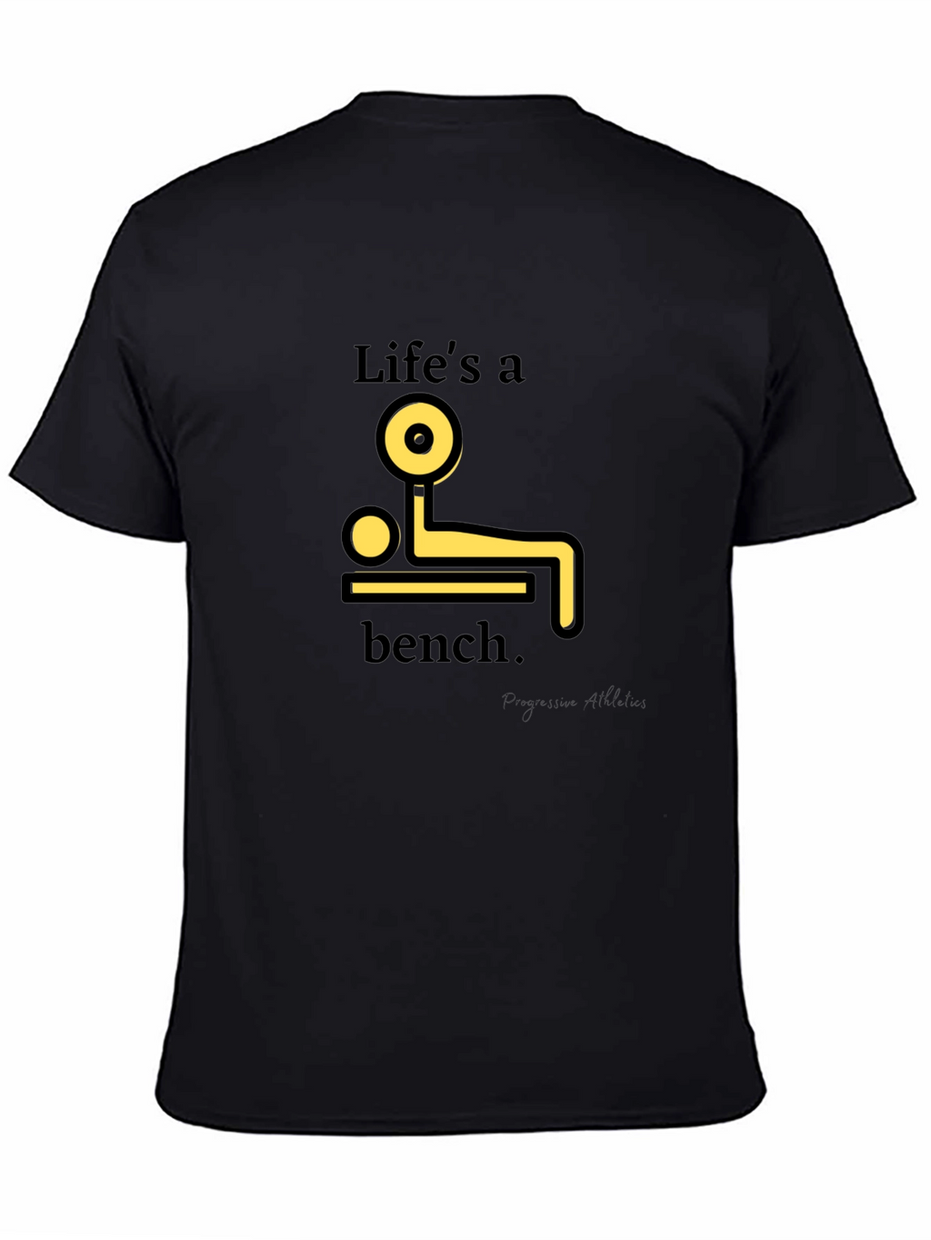 Lifes a Bench T-Shirt - Black Graphic Tee