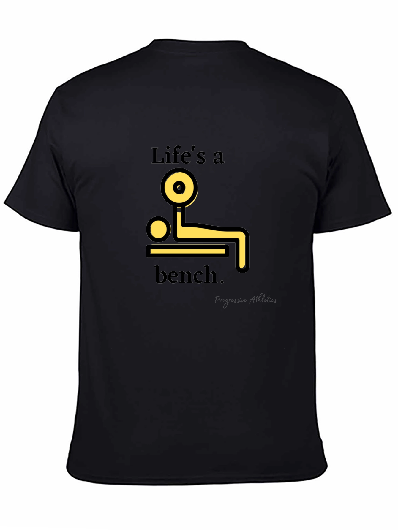 Lifes a Bench T-Shirt - Black Graphic Tee