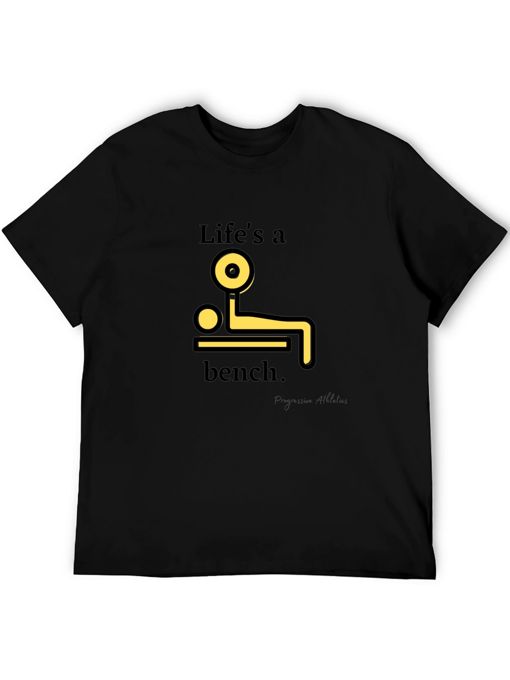 Lifes a Bench T-Shirt - Black Graphic Tee