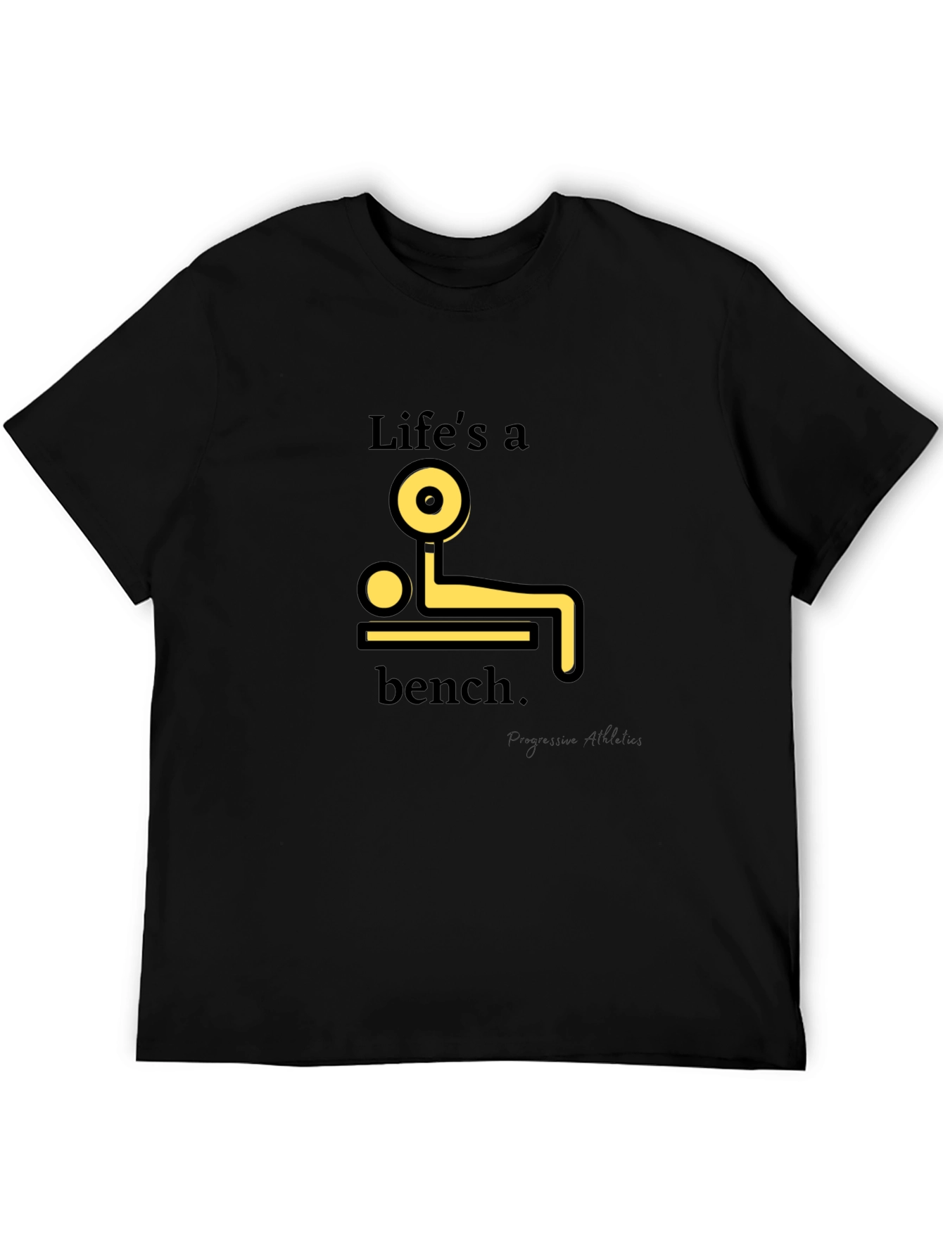 Lifes a Bench T-Shirt - Black Graphic Tee