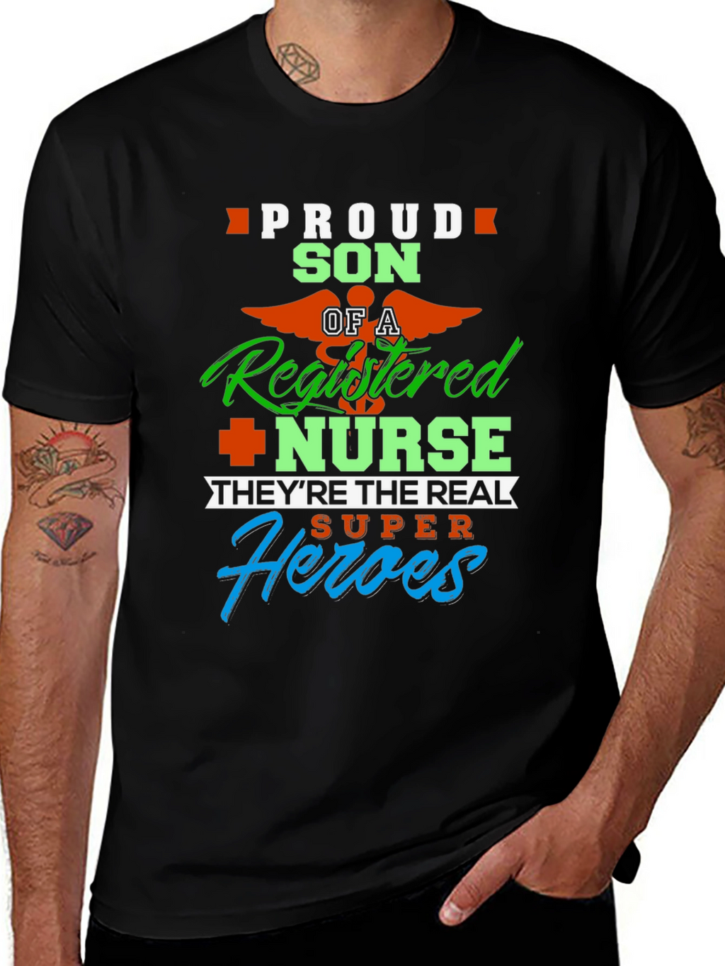 Proud Son of a Registered Nurse Graphic Tee