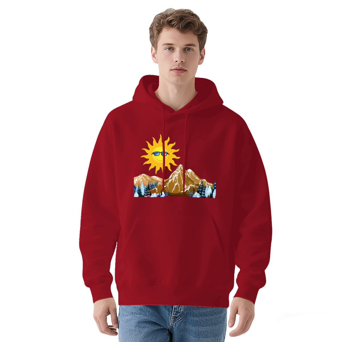 Mountain Peak Hoodie - Adventure Outdoor Graphic Sweatshirt for Climbers & Hikers