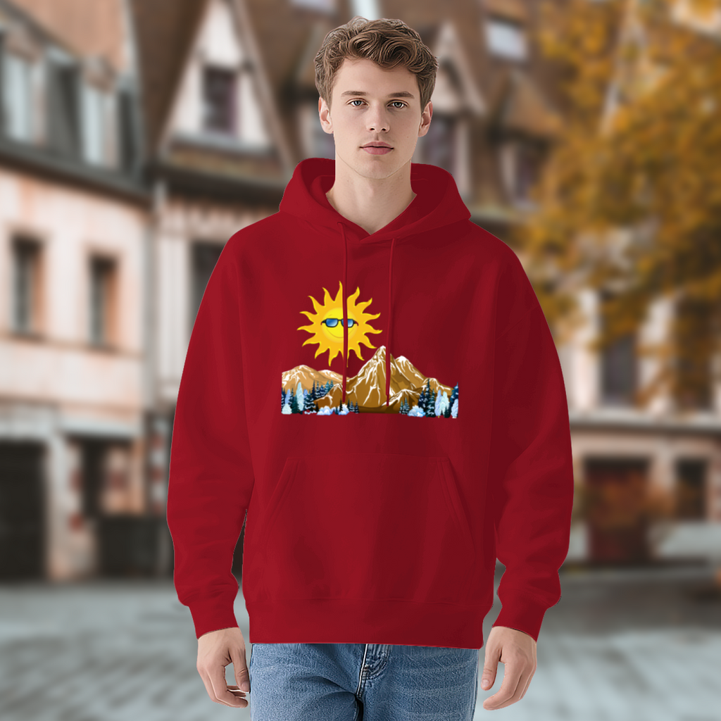 Mountain Peak Hoodie - Adventure Outdoor Graphic Sweatshirt for Climbers & Hikers
