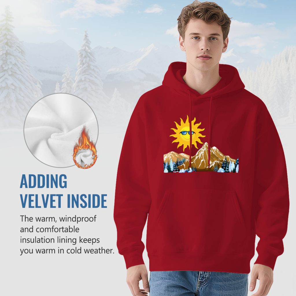 Mountain Peak Hoodie - Adventure Outdoor Graphic Sweatshirt for Climbers & Hikers